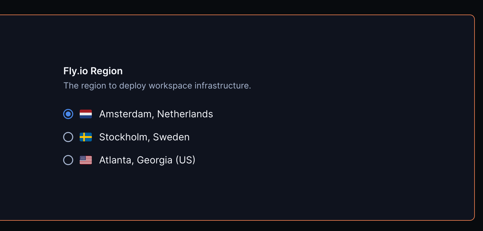 Fly.io Filtered Regions