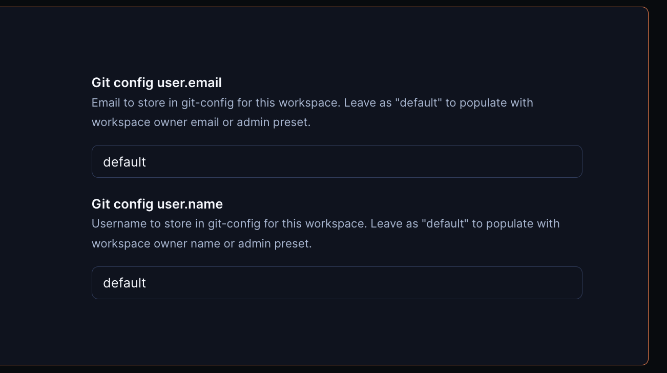 Coder Parameter Example